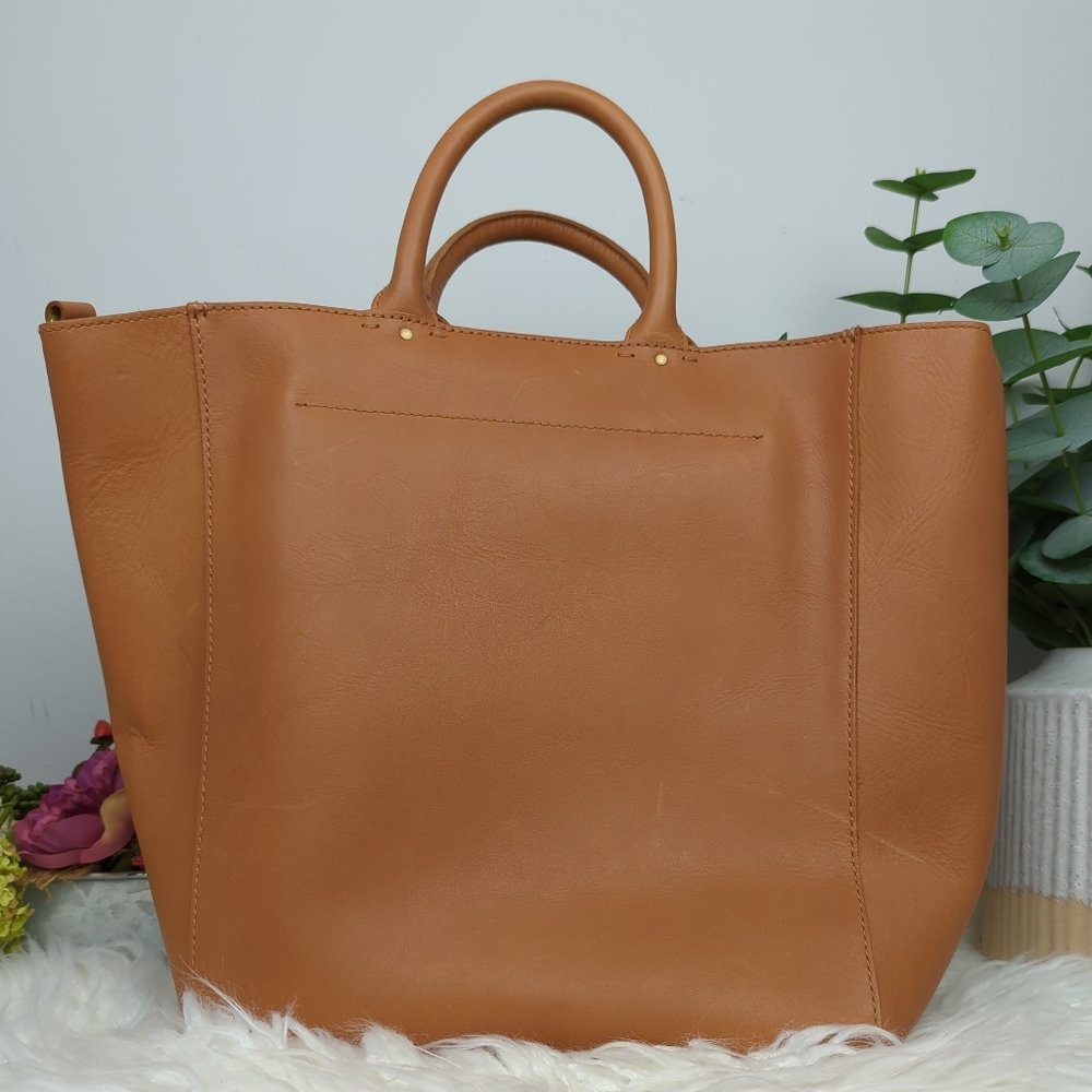 ❗SOLD❗ Madewell | The Abroad Tote | Desert Camel - Picture 5 of 14